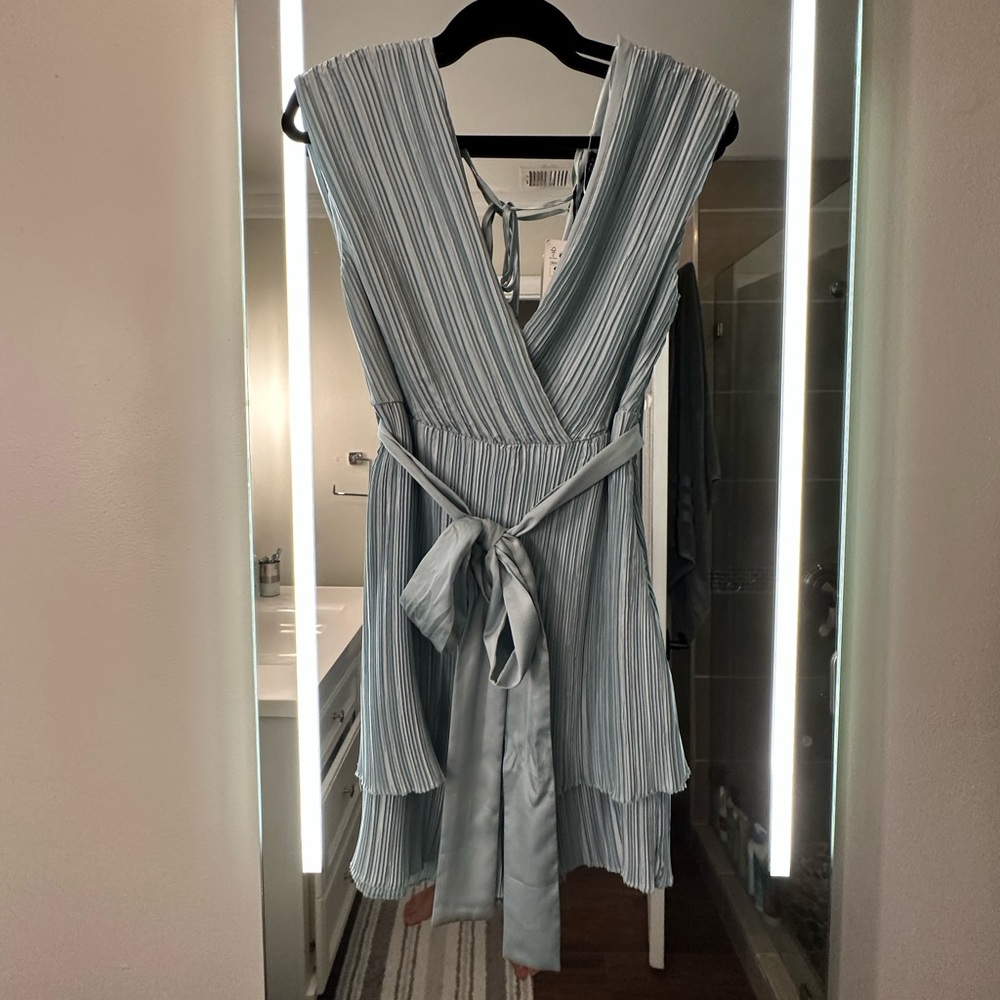 H&M - teal blue romper
